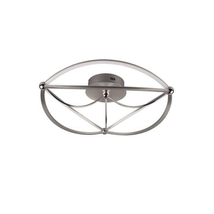 Nickel flush ceiling light modern, Remy, 42W, 3000K LED