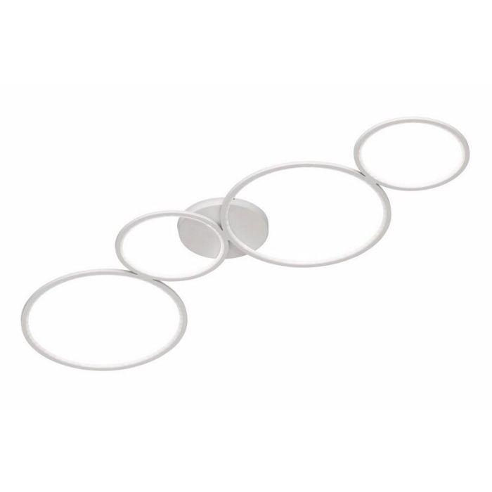 White flush ceiling light modern, Robon, 37W, 3000K LED