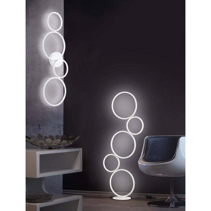 White flush ceiling light modern, Robon, 37W, 3000K LED