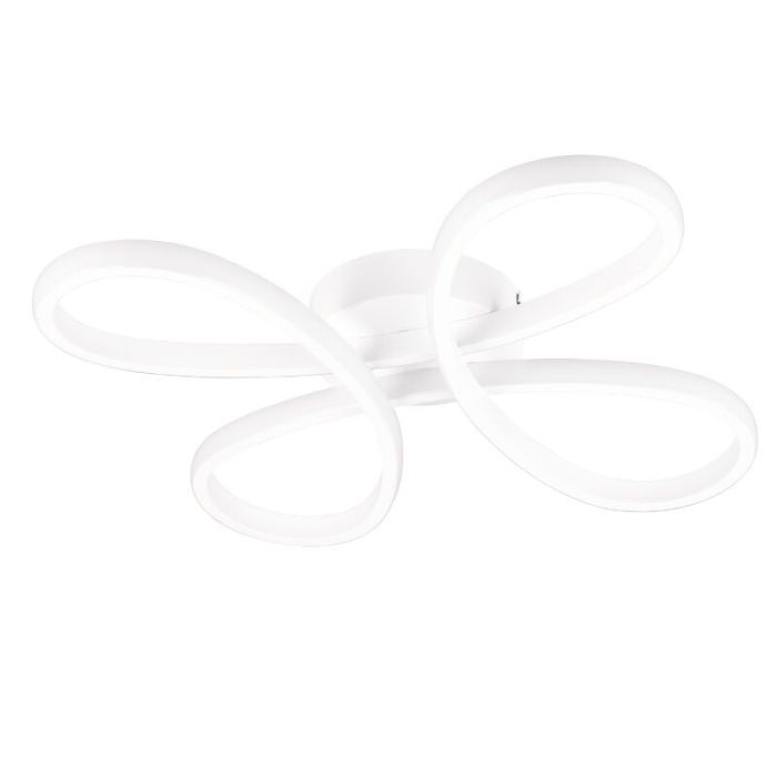 White ceiling light design, Vikash, 25W, 4000K LED, 3-step dimmable