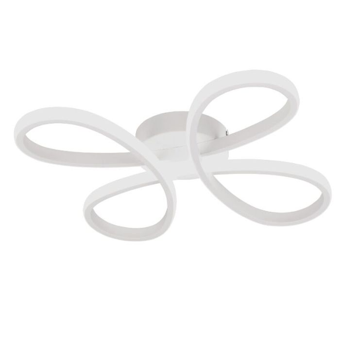 White ceiling light design, Vikash, 25W, 4000K LED, 3-step dimmable