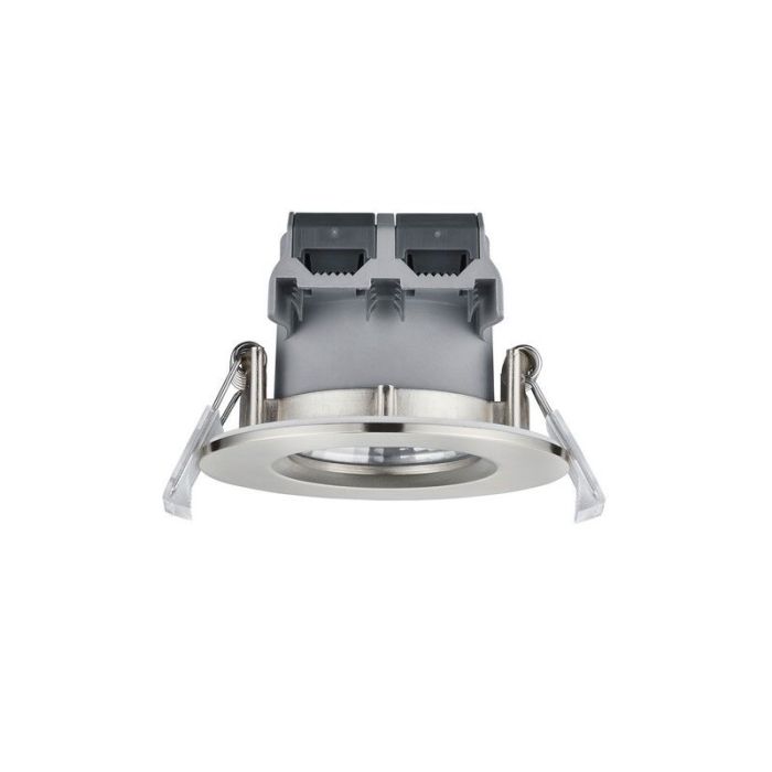 Nickel bathroom recessed downlight modern, Iman, 5W, 3000K LED, IP65