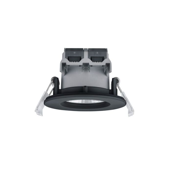 Black bathroom recessed downlight modern, Iman, 5W, 3000K LED, IP65