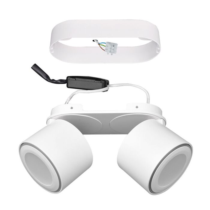 White flush ceiling light modern, Jorno, 3,5W, 3000K LED