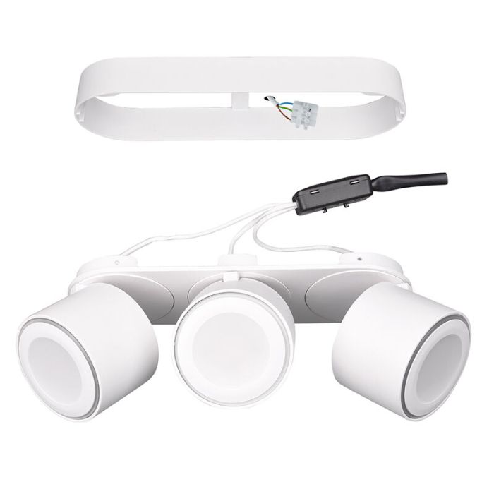 White flush ceiling light modern, Jorno, 3,5W, 3000K LED