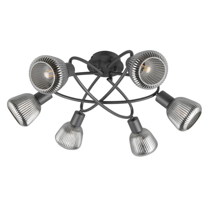 Black flush ceiling light modern, Meriem