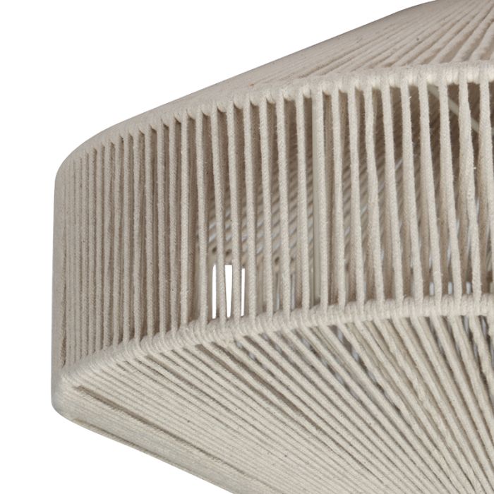 Cream flush ceiling light rustic, Martyn