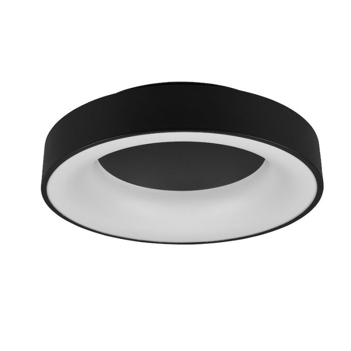 Black flush ceiling light modern, Jered, 27W, 3000K LED