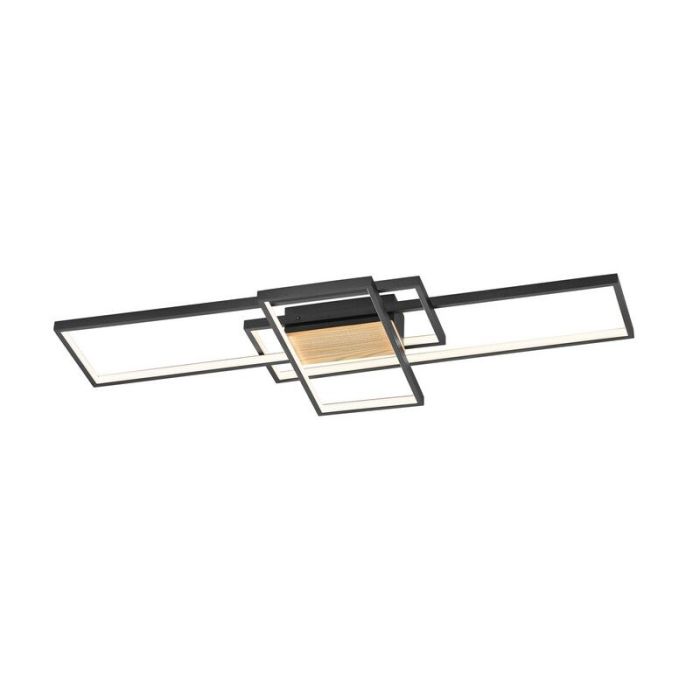 Brown flush ceiling light modern, Plane, 35W, 3000K LED