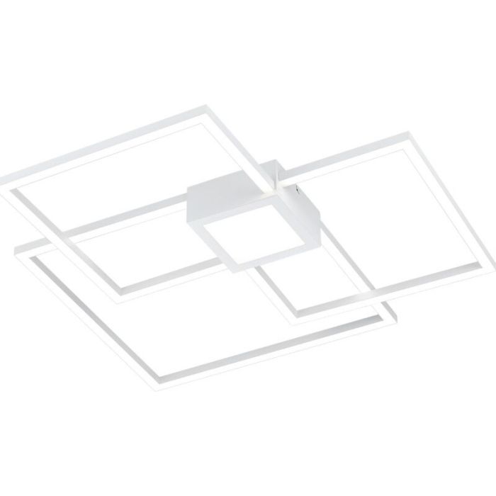 White flush ceiling light modern, Kimoni, 38W, 4000K LED, 3-step dimmable