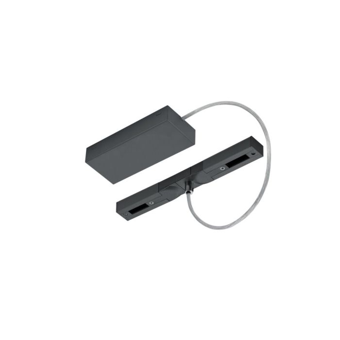 Power supply with electronic phase changer for switches and dimmers, black