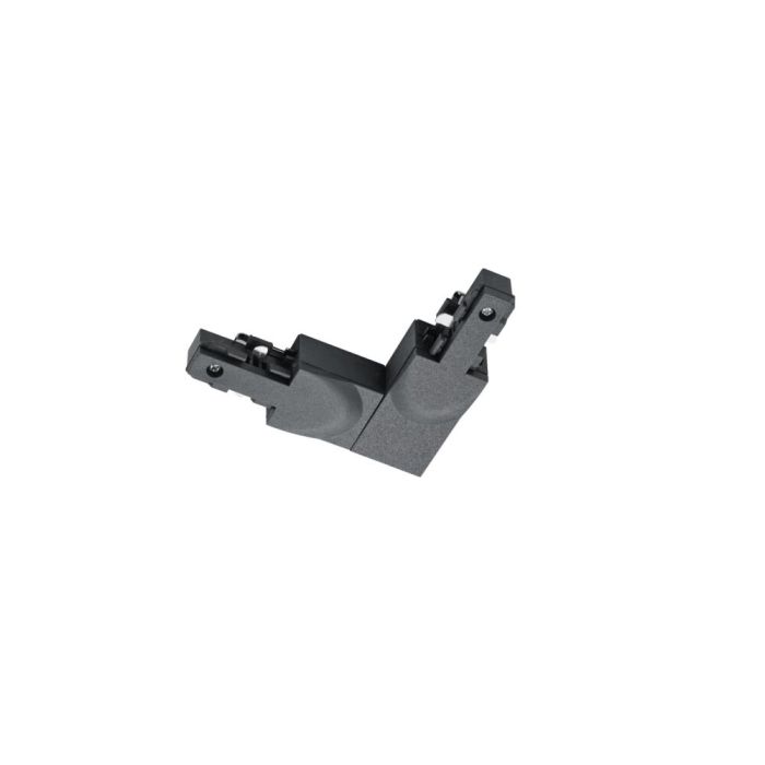 Corner piece with protective guide inside, black