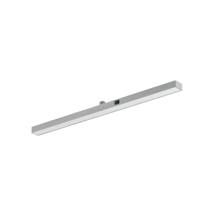 Gray clamp lamp Chloe for 2-phase track lighting
