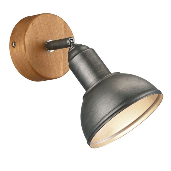 Nickel wall spotlight vintage, Amarey
