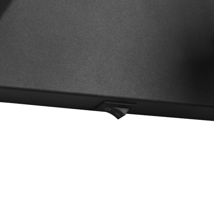 Black wall spotlight vintage, Marjet, with switch