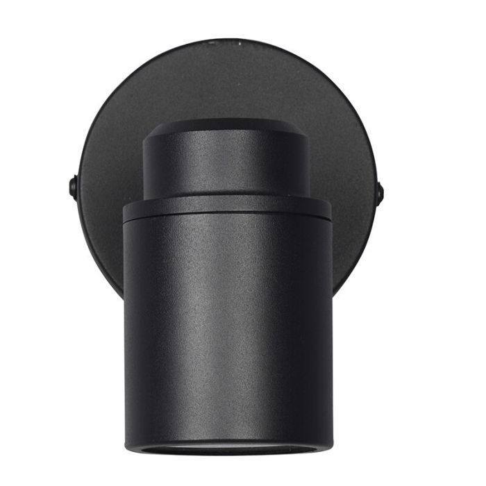 Black bathroom ceiling spotlight modern, Nelis, IP44