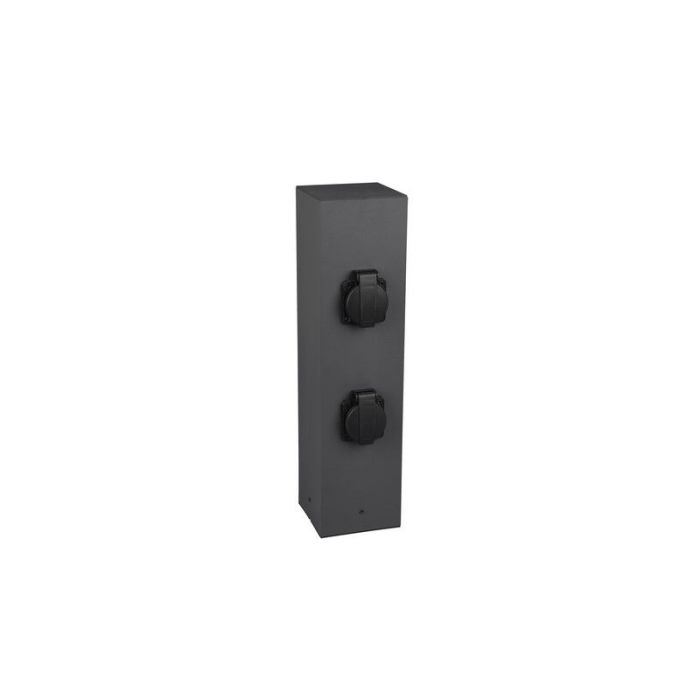 Modern Outdoor electricity pole Jafari, Metal, Anthracite, IP44