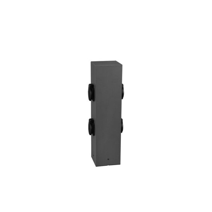 Modern Outdoor electricity pole Jafari, Metal, Anthracite, IP44