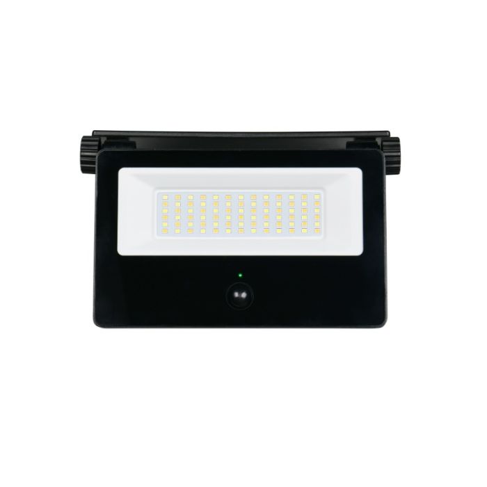 Black solar outdoor wall light modern, Mihriban, 18W, white switch LED, IP54
