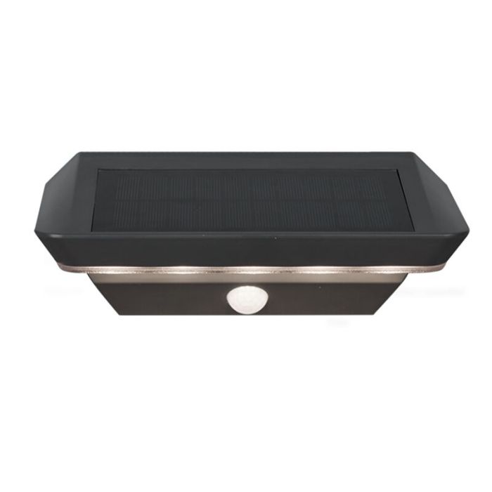 Anthracite outdoor wall light with motion sensor modern, Sunniva, 5W, 3000K LED, IP44