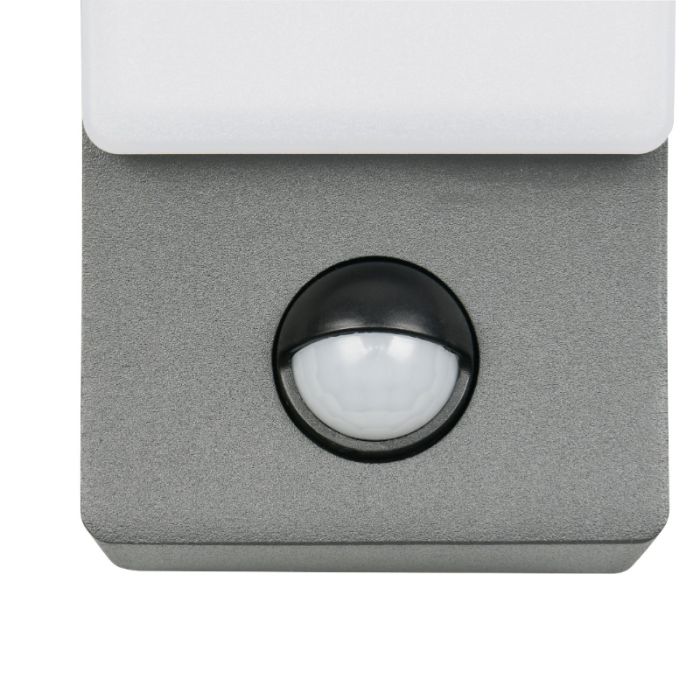 Anthracite outdoor wall light with motion sensor modern, Popke, 12,5W, 4000K LED, IP44