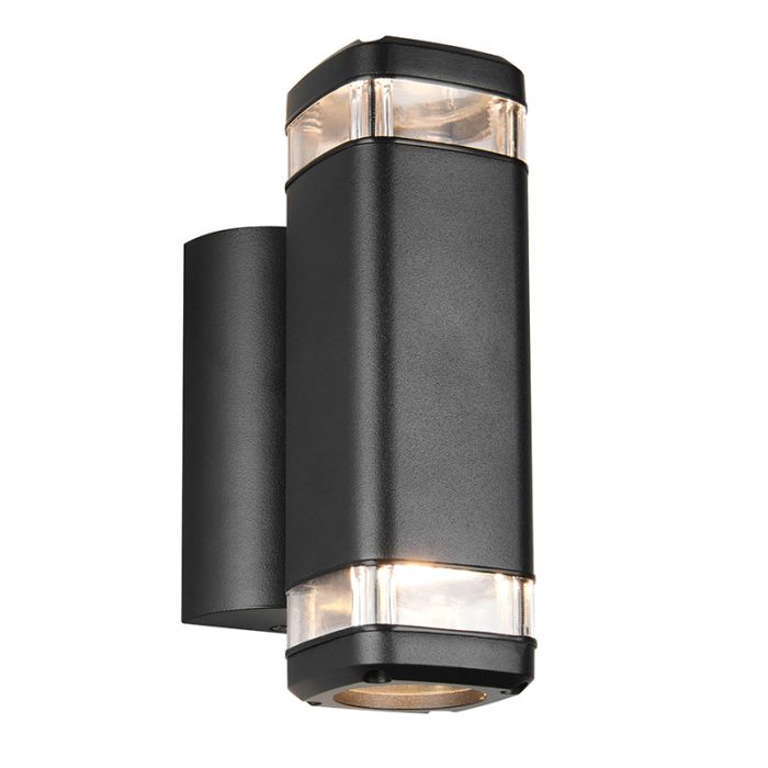 Black up down wall light modern, Poonam, IP44