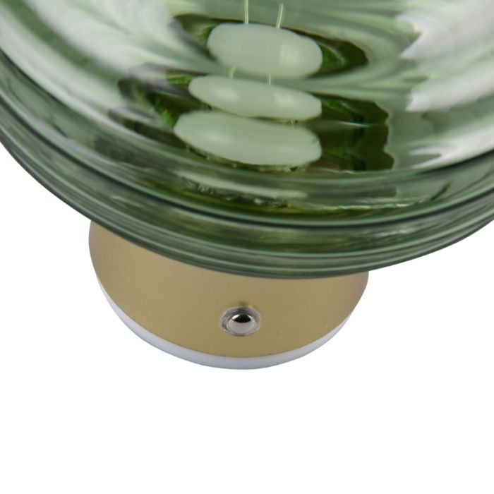 Green rechargeable wall light modern, Walid, 1,5W, 3000K LED, 3-step dimmable