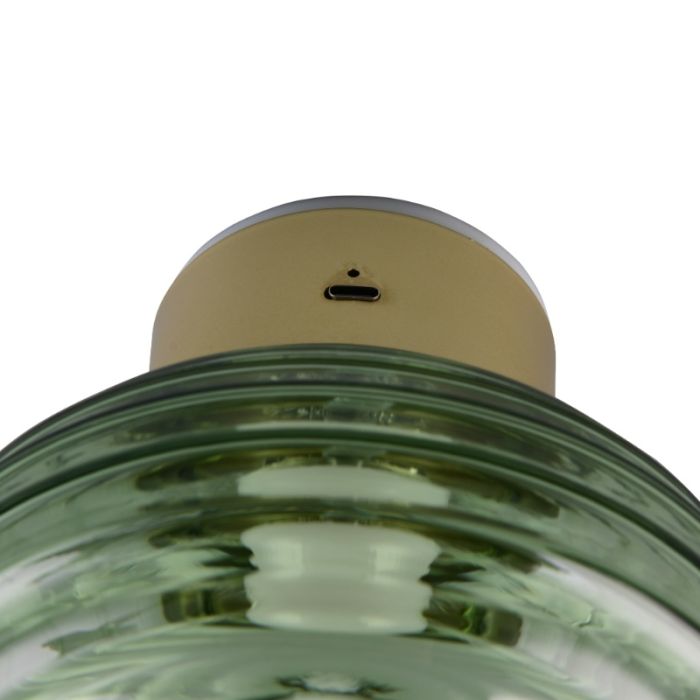 Green rechargeable wall light modern, Walid, 1,5W, 3000K LED, 3-step dimmable