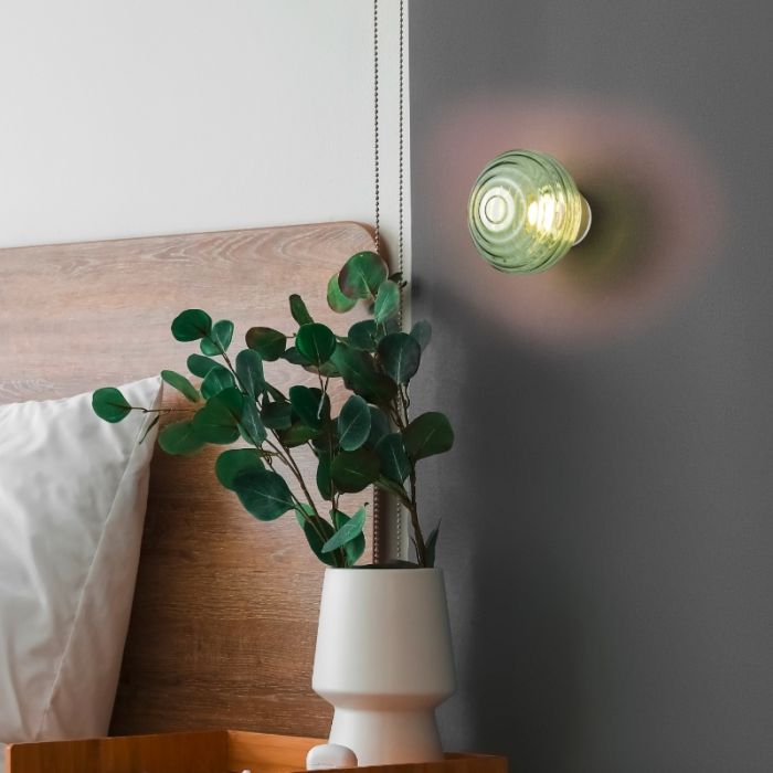 Green rechargeable wall light modern, Walid, 1,5W, 3000K LED, 3-step dimmable