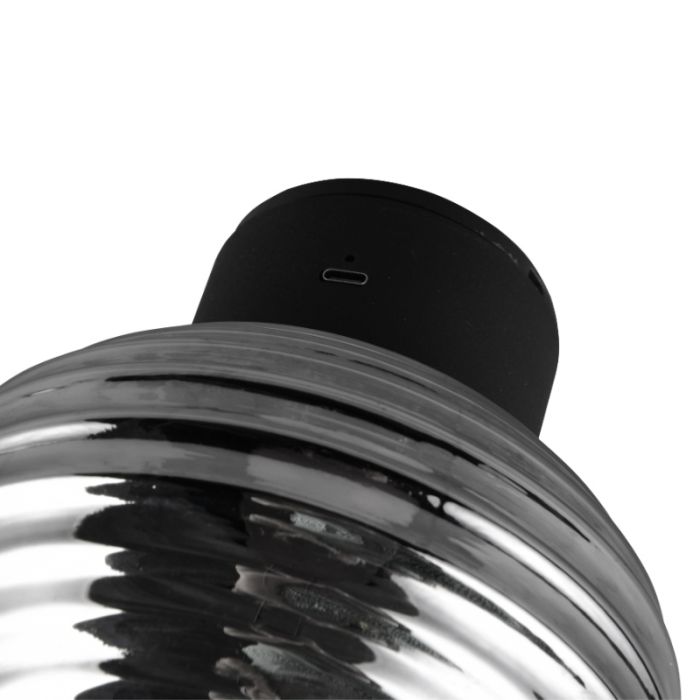 Grey rechargeable wall light modern, Walid, 1,5W, 3000K LED, 3-step dimmable