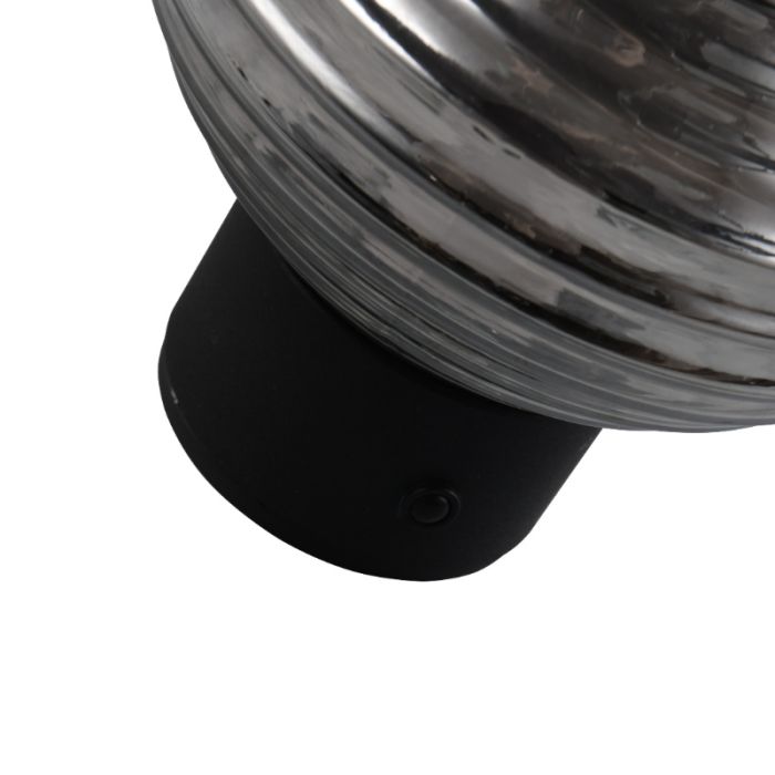 Grey rechargeable wall light modern, Walid, 1,5W, 3000K LED, 3-step dimmable
