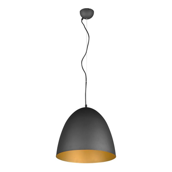 Black dome pendant light modern, Ingmar