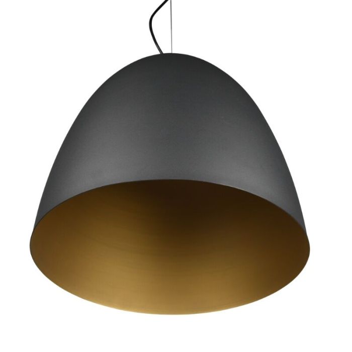 Black dome pendant light modern, Ingmar