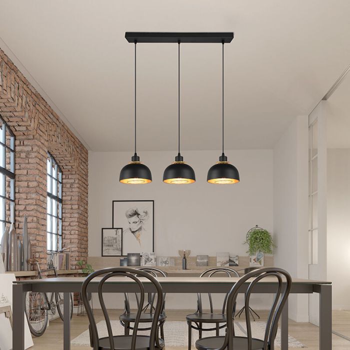 Black pendant light industrial, Sylvano