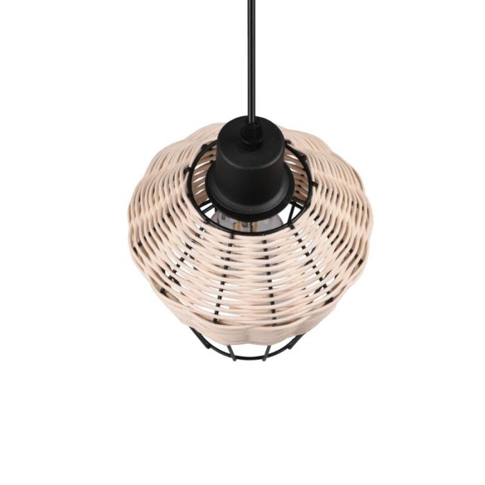 Rattan pendant light brown, Mirne