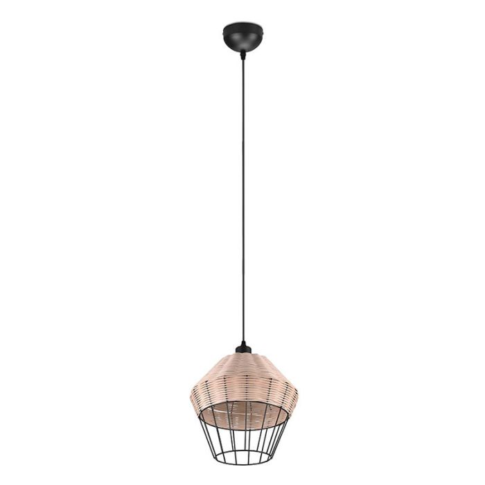 Rattan pendant light brown, Mirne