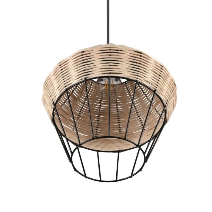 Rattan pendant light brown, Mirne