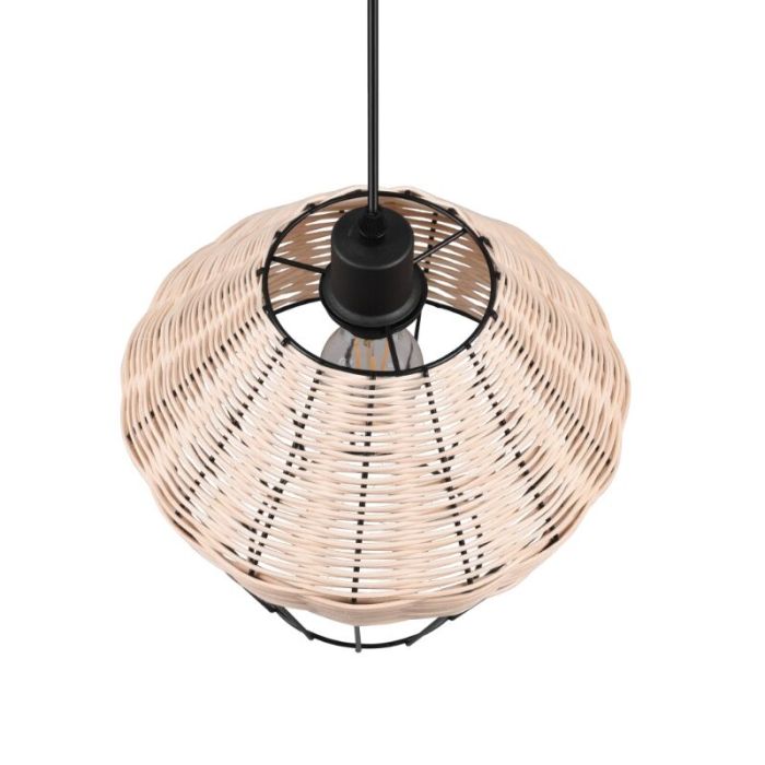 Rattan pendant light brown, Mirne
