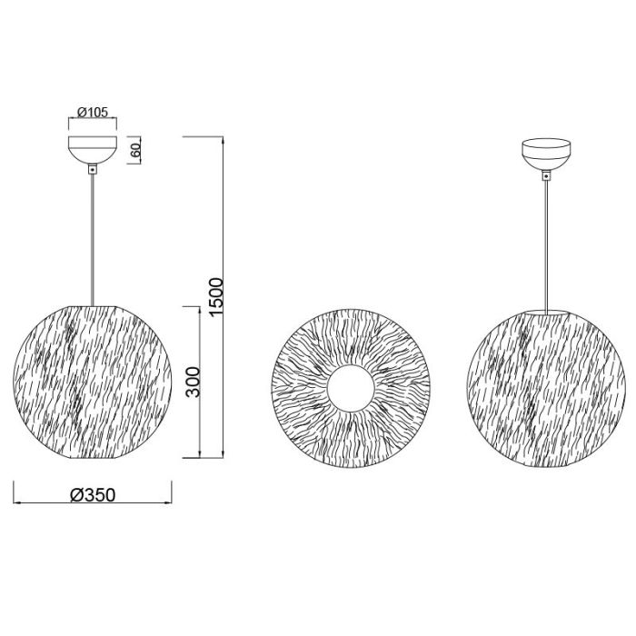 Beige pendant light fabric, Vijay