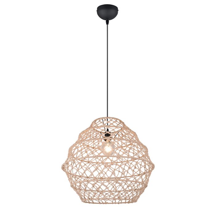 Brown pendant light rustic, Liduina