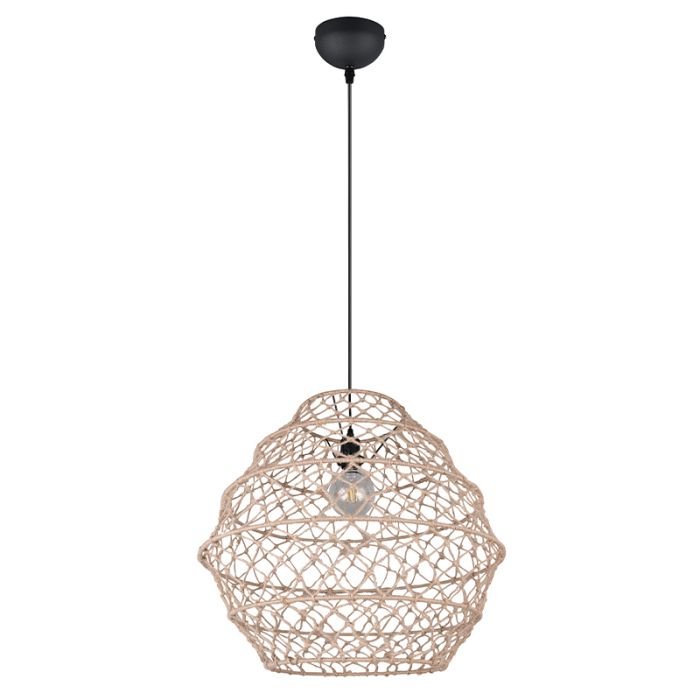 Brown pendant light rustic, Liduina