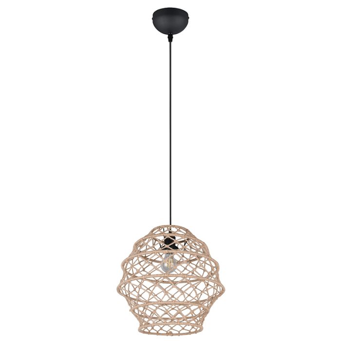 Brown pendant light rustic, Liduina
