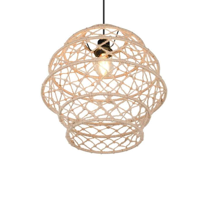 Brown pendant light rustic, Liduina