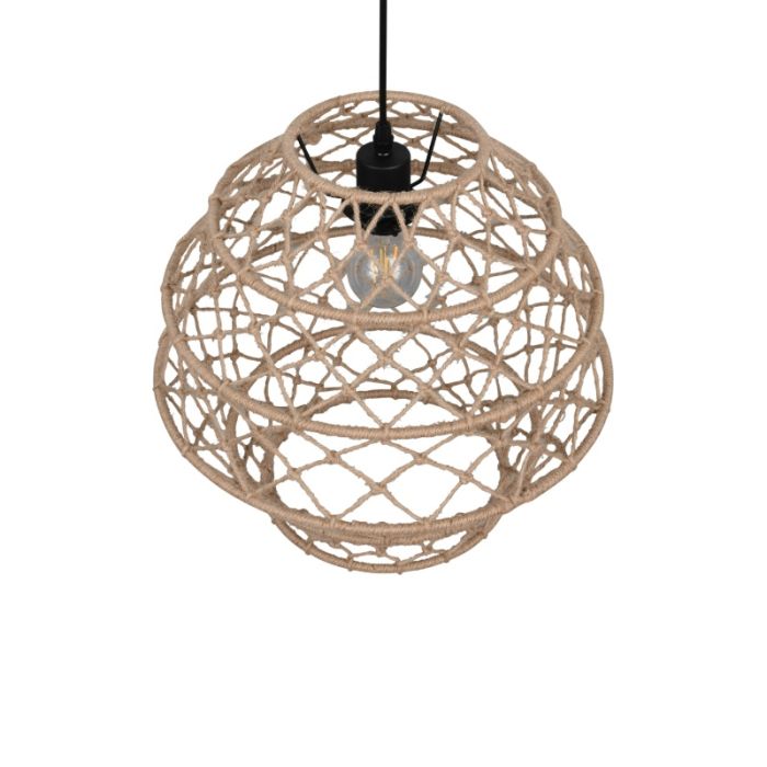 Brown pendant light rustic, Liduina