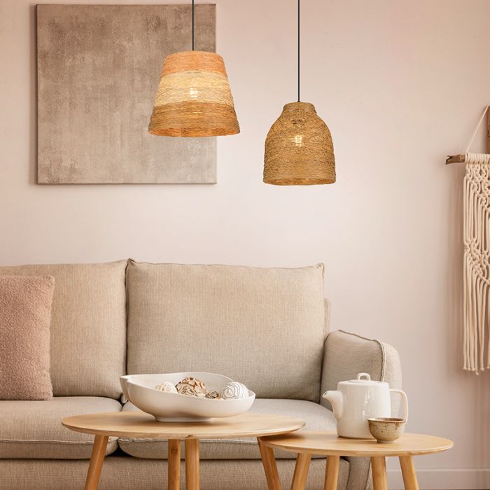 Paper pendant light brown, Lidwien