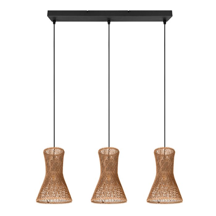 Paper pendant light black, Qasim