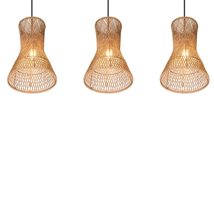 Paper pendant light black, Qasim