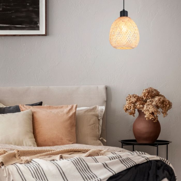 Bamboo pendant light brown, Piotr