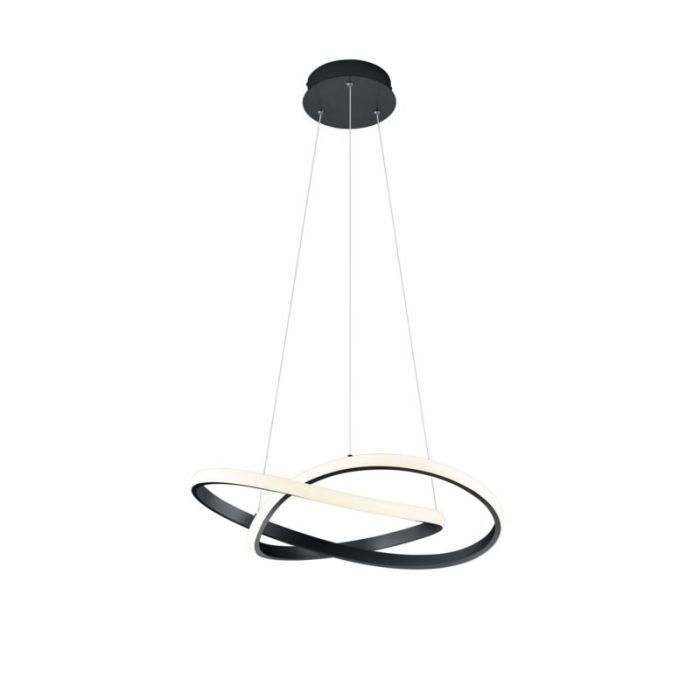 Black pendant light modern, Aby, 27W, 3000K LED
