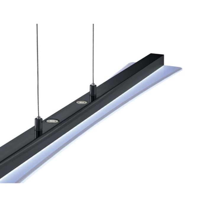 Black pendant light modern, Port, 18W, warm to cold white adjustable LED